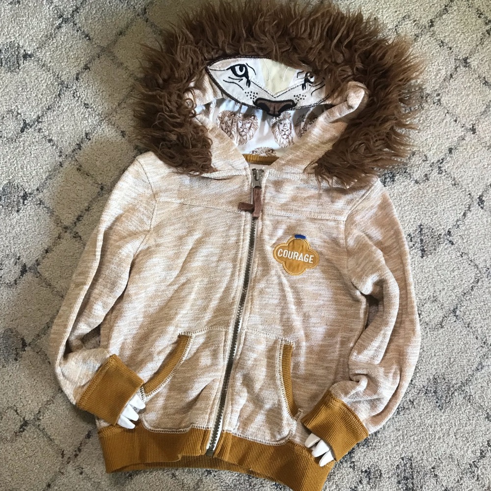 Oshkosh Toddler 4T Lion Costume Sweatshirt